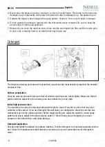 Preview for 8 page of NORSE PROFESSIONAL SK125 Operation Manual