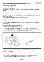 Preview for 23 page of NORSE PROFESSIONAL SK125 Operation Manual