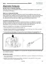 Preview for 39 page of NORSE PROFESSIONAL SK125 Operation Manual