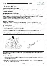 Preview for 71 page of NORSE PROFESSIONAL SK125 Operation Manual