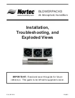 Nortec BLOWER PACKS Installation Manual предпросмотр