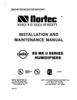 Nortec Condair ES MKII-200 Installation And Maintenance Manual предпросмотр