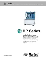 Preview for 1 page of Nortec HP Series Installation And Operation Manual