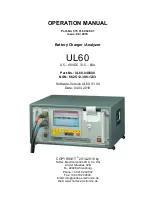 Предварительный просмотр 1 страницы Nortec UL60 Operation Manual