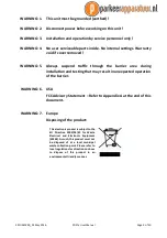 Preview for 3 page of Nortech 307FT0201 User Manual