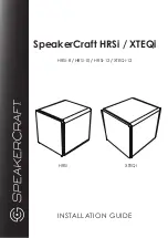 Nortek Control SpeakerCraft HRSi Installation Manual preview