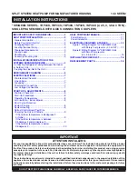 Preview for 1 page of Nortek 1RP24K Series Installation Instructions Manual