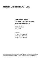 Nortek Flex Match Series Owner'S Manual preview