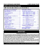 Nortek FS4BF Installation Instructions Manual preview