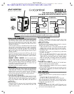 Nortek GoControl FS20Z-1 Quick Start Manual preview