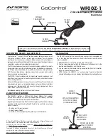 Nortek Gocontrol WF00Z-1 Instructions preview