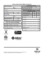 Preview for 16 page of Nortek GP7RD Series Installation Instructions Manual