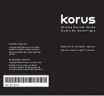 Preview for 1 page of Nortek korus Baton Getting Started Manual