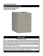 Nortek MB7EM 3-PHASE Series Installation Instructions Manual предпросмотр