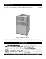 Preview for 1 page of Nortek NOX Series User Manual