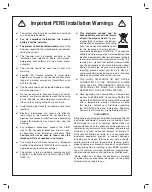 Preview for 2 page of Nortek Numera PERS-4200X Series Installation Instructions Manual