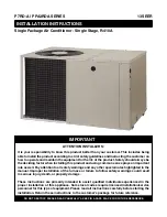 Preview for 1 page of Nortek P7RD-A Series Installation Instructions Manual