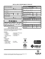 Preview for 20 page of Nortek P7RD-A Series Installation Instructions Manual