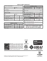 Preview for 20 page of Nortek PPH3RF Series Installation Instructions Manual