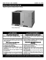 Preview for 1 page of Nortek R6GF Series Installation Instructions Manual