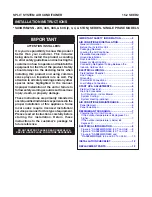 Preview for 1 page of Nortek SA3BF4M2SN Series Installation Instructions Manual