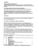 Preview for 3 page of Nortek T169-10A Installation, Operation & Maintenance Manual