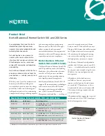 Nortel 110-24T Specifications preview