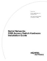 Предварительный просмотр 1 страницы Nortel 5399 Hardware Installation Manual