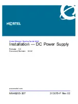 Preview for 1 page of Nortel 8004DC Installation Manual