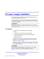 Preview for 31 page of Nortel 8004DC Installation Manual