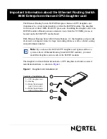 Nortel 8692SF Important Information предпросмотр