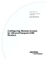 Nortel AN Series Configuration Manual предпросмотр