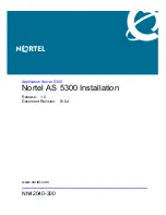 Предварительный просмотр 1 страницы Nortel Application Server 5300 Installation Manual