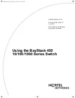 Preview for 1 page of Nortel BayStack 450 Switch Using Manual