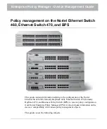 Preview for 1 page of Nortel BayStack 460 Switch Device Management Manual