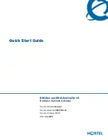 Nortel BSG12aw Quick Start Manual preview