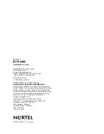 Preview for 42 page of Nortel BTR 2400 Installation Manual