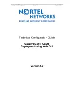 Предварительный просмотр 1 страницы Nortel C251 Configuration Manual