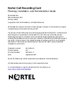 Предварительный просмотр 94 страницы Nortel Call Recording User Manual