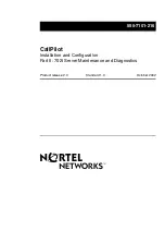 Nortel CallPilot 702t Installation And Configuration Manual preview