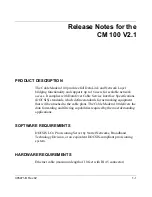 Предварительный просмотр 15 страницы Nortel CM 100 Release Note