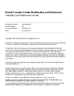 Предварительный просмотр 3 страницы Nortel Contact Center Manager Installation And Maintenance Manual