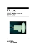 Nortel CTR 38 GHz Installation Manual preview