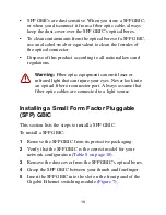 Предварительный просмотр 21 страницы Nortel CWDM SFP Installation Manual