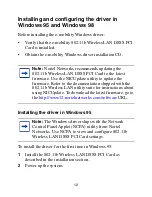 Preview for 12 page of Nortel e-mobility 802.11b Wireless LAN DSSS PCI Card Installation Manual