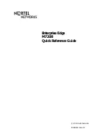 Nortel Enterprise Edge M7208 Quick Reference Manual preview