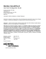 Preview for 214 page of Nortel HomeOffice II User Manual