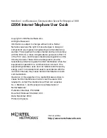 Preview for 88 page of Nortel i2004 User Manual