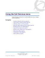 Предварительный просмотр 36 страницы Nortel IP Phone 2001 User Manual