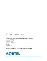 Предварительный просмотр 112 страницы Nortel IP Phone 2001 User Manual